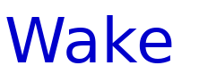Wake & Bake लिपि